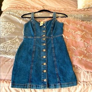 Jean Button Down Dress
